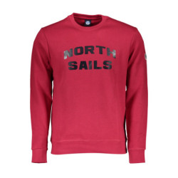 Sweat-shirt zippé rouge North Sails pour homme
