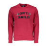 NORTH SAILS RED MEN'S ZIP-UP SWEATSHIRT