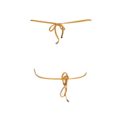 KARL LAGERFELD BEACHWEAR SWIMSUIT TOP WOMEN BROWN