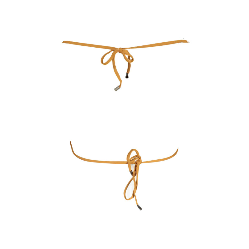 KARL LAGERFELD BEACHWEAR BADEANZUG-TOP DAMEN BRAUN