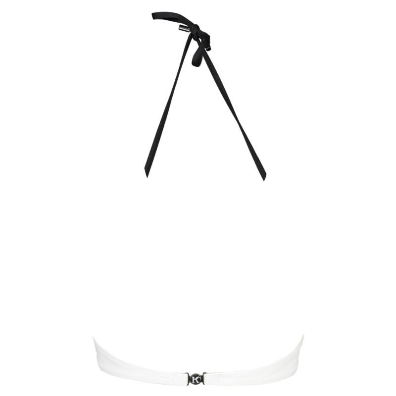Haut de maillot de bain Karl Lagerfeld Beachwear pour femme, blanc
