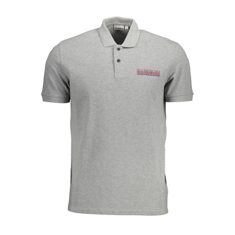 NAPAPIJRI POLO MANCHES COURTES HOMME GRIS