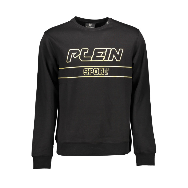 Sweat-shirt zippé noir pour homme Plein Sport