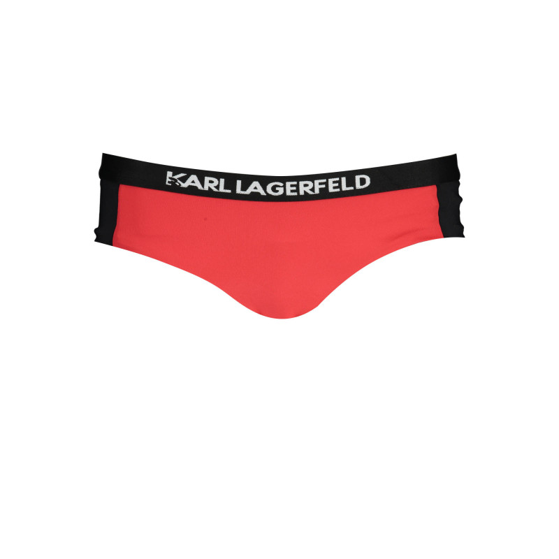 KARL LAGERFELD BEACHWEAR BADEANZUG-UNTERTEIL DAMEN ROT