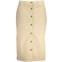 GANT WOMEN'S BEIGE LONGUETTE SKIRT