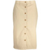 JUPE LONGUE BEIGE POUR FEMME GANT