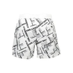 KARL LAGERFELD BEACHWEAR BADEANZUGHOSE HERREN WEISS