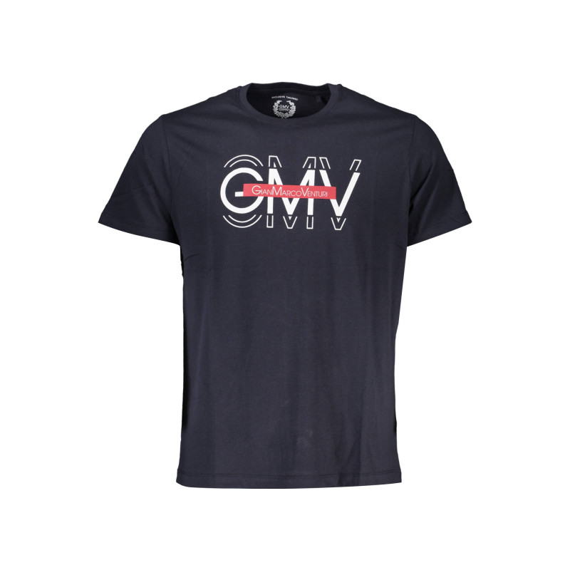 GIAN MARCO VENTURI MEN'S SHORT SLEEVE T-SHIRT BLUE