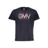GIAN MARCO VENTURI MEN'S SHORT SLEEVE T-SHIRT BLUE