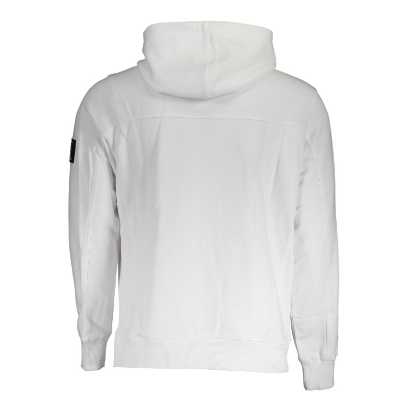 CALVIN KLEIN HERREN-SWEATSHIRT MIT ZIP WEISS