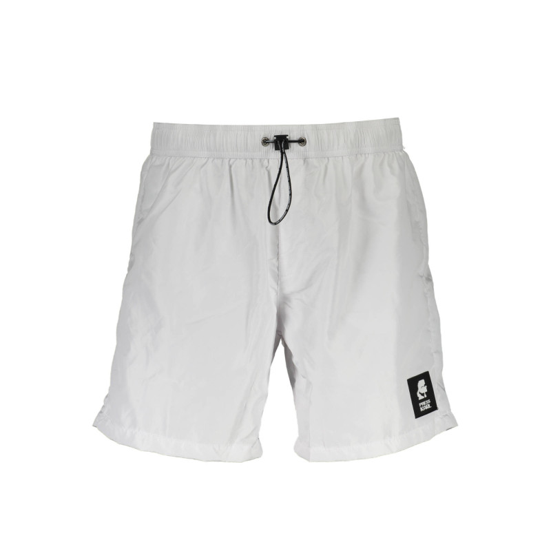 KARL LAGERFELD BEACHWEAR BADEANZUGHOSE HERREN WEISS