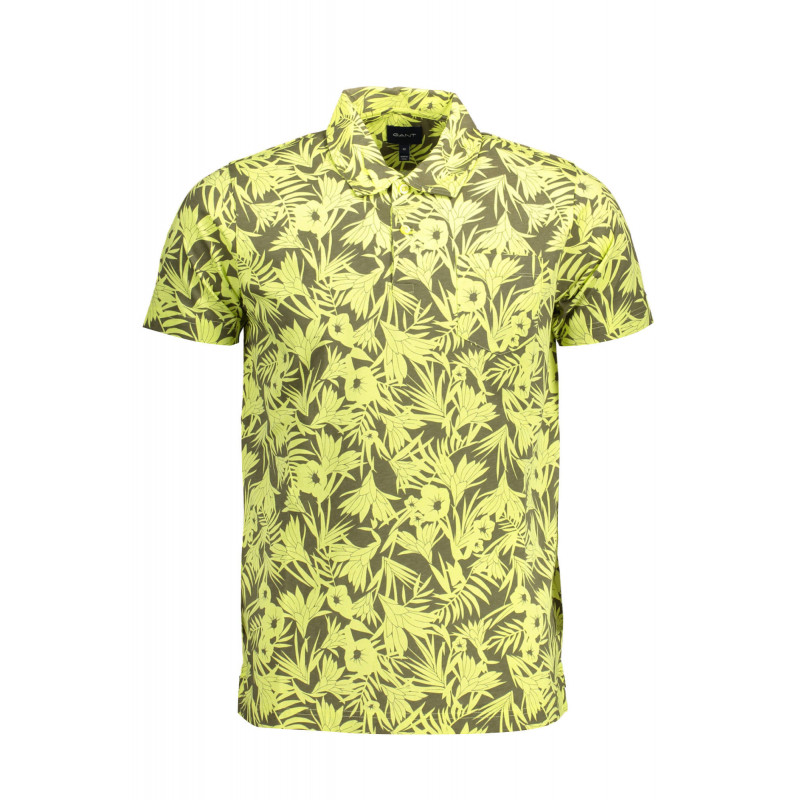 POLO AMARILLO DE MANGA CORTA PARA HOMBRE GANT