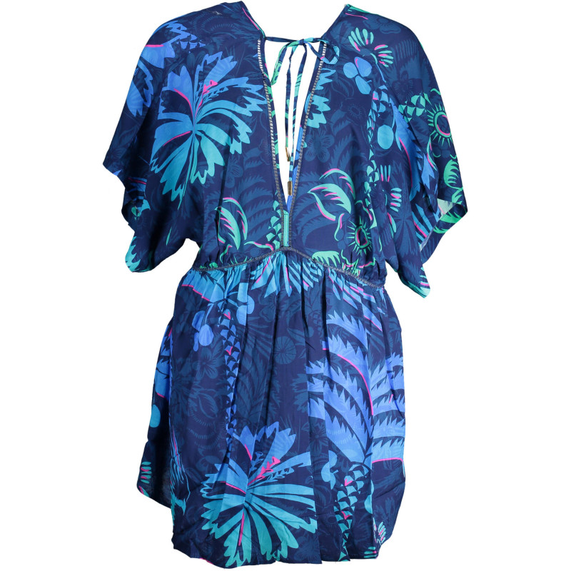 ROBE COURTE DESIGUAL FEMME BLEU