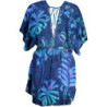 ROBE COURTE DESIGUAL FEMME BLEU