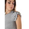 T-SHIRT À MANCHES COURTES FEMME ZUELEMENTS GRIS