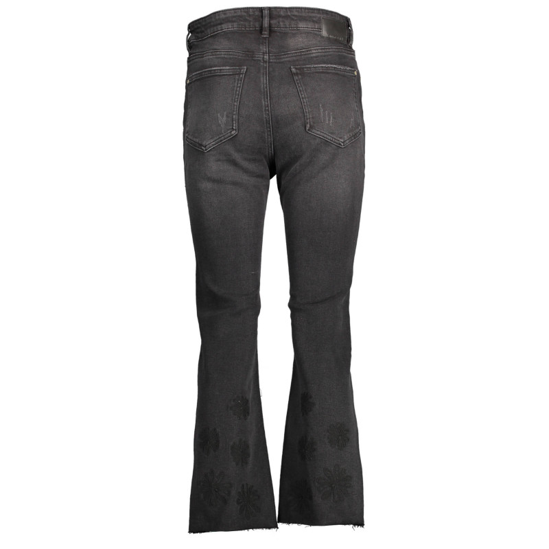 JEAN EN DENIM NOIR POUR FEMME DESIGUAL