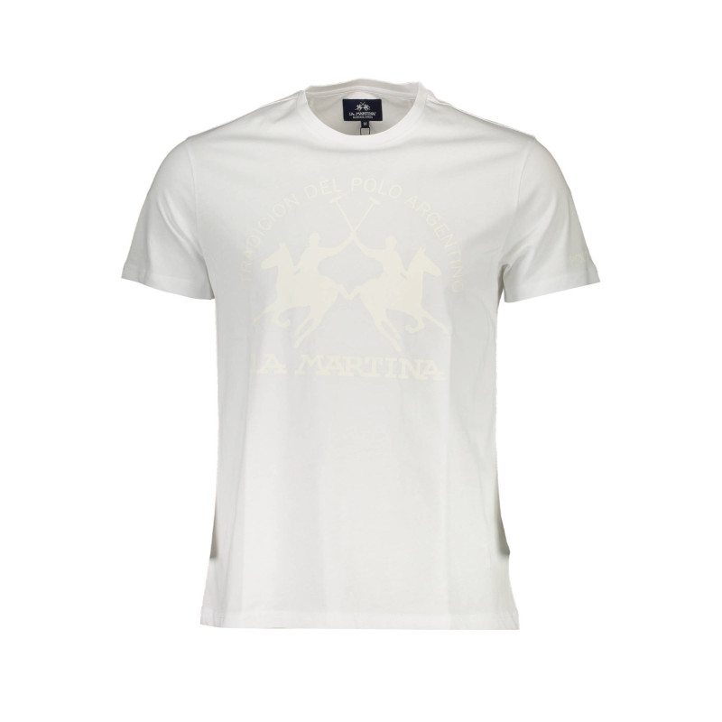 CAMISETA DE MANGA CORTA HOMBRE LA MARTINA BLANCA