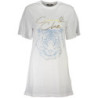 T-SHIRT À MANCHES COURTES CAVALLI CLASS FEMME BLANC