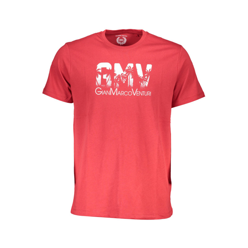 T-SHIRT À MANCHES COURTES POUR HOMME GIAN MARCO VENTURI ROUGE