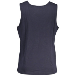 GIAN MARCO VENTURI MEN'S BLUE TANK TOP