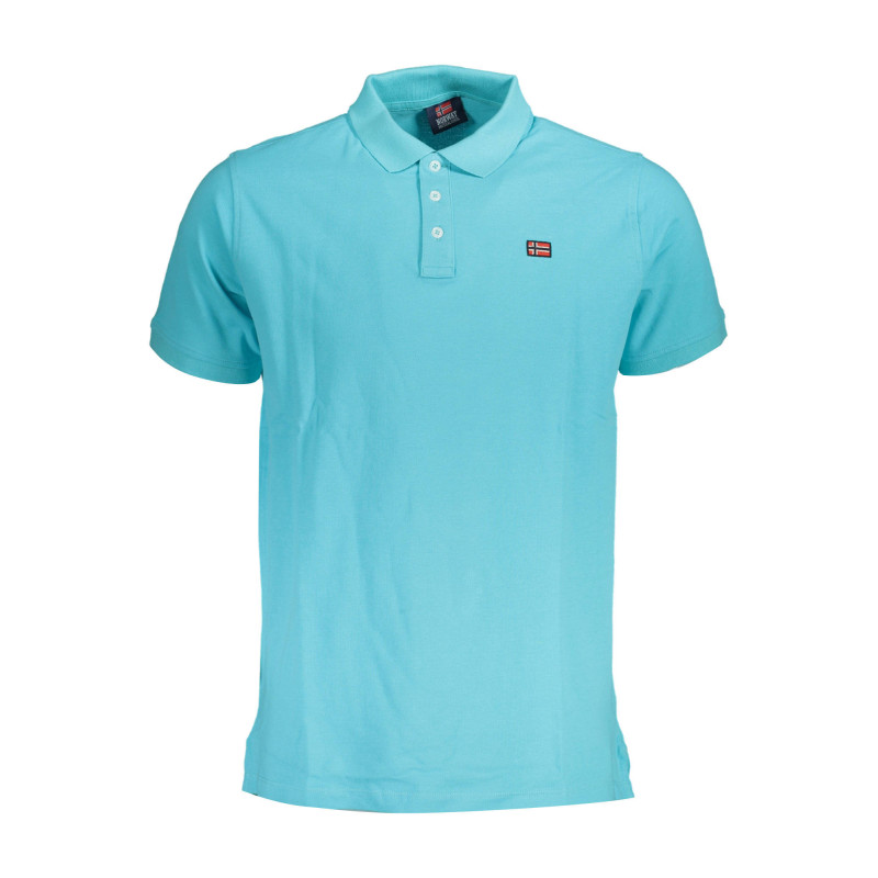 NORWEGEN 1963 HERREN KURZARM POLOSHIRT BLAU