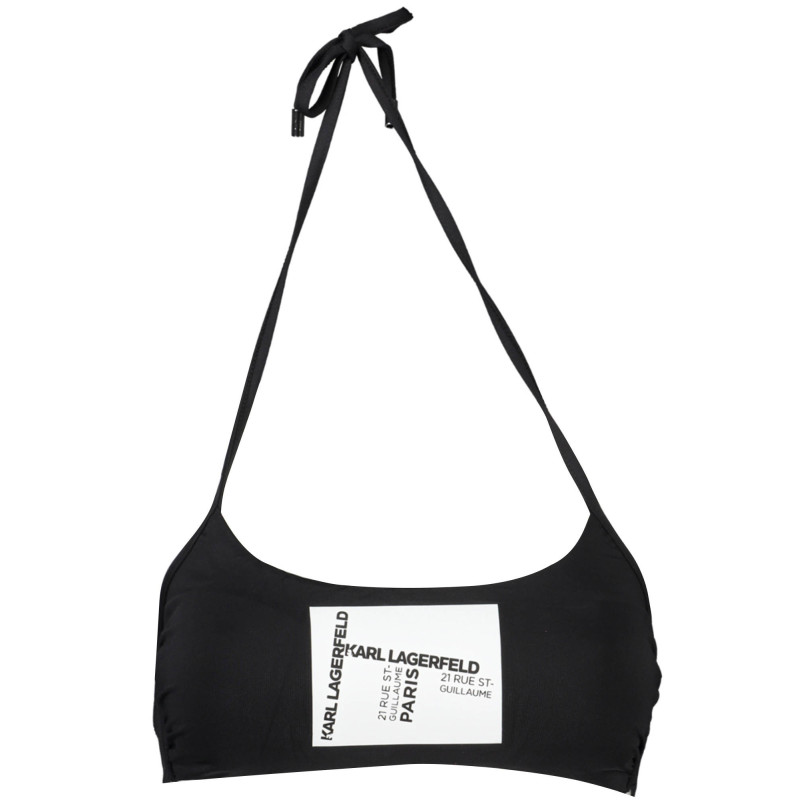 Haut de maillot de bain Karl Lagerfeld Beachwear pour femme Noir