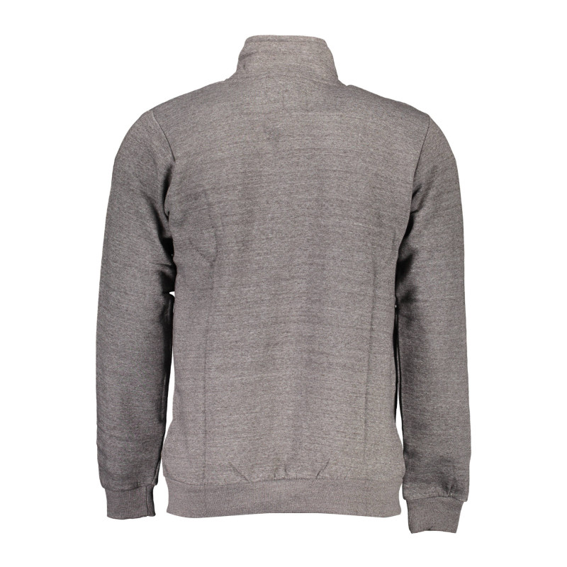 GIAN MARCO VENTURI MEN'S ZIP-UP SWEATSHIRT GREY