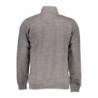 GIAN MARCO VENTURI HERREN-SWEATSHIRT MIT ZIP-UP GRAU