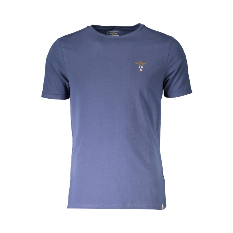 AERONAUTICA MILITARE MEN'S BLUE OUTDOOR T-SHIRT
