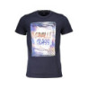 CAVALLI CLASS KURZARM-T-SHIRT HERREN BLAU