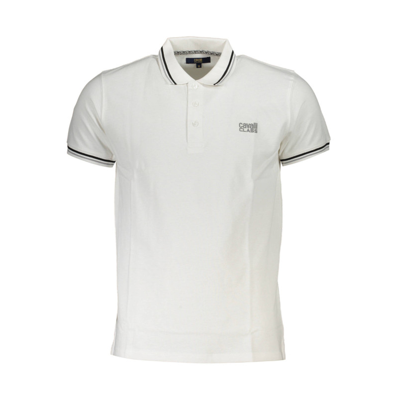 POLO CAVALLI CLASS MANGA CORTA HOMBRE BLANCO
