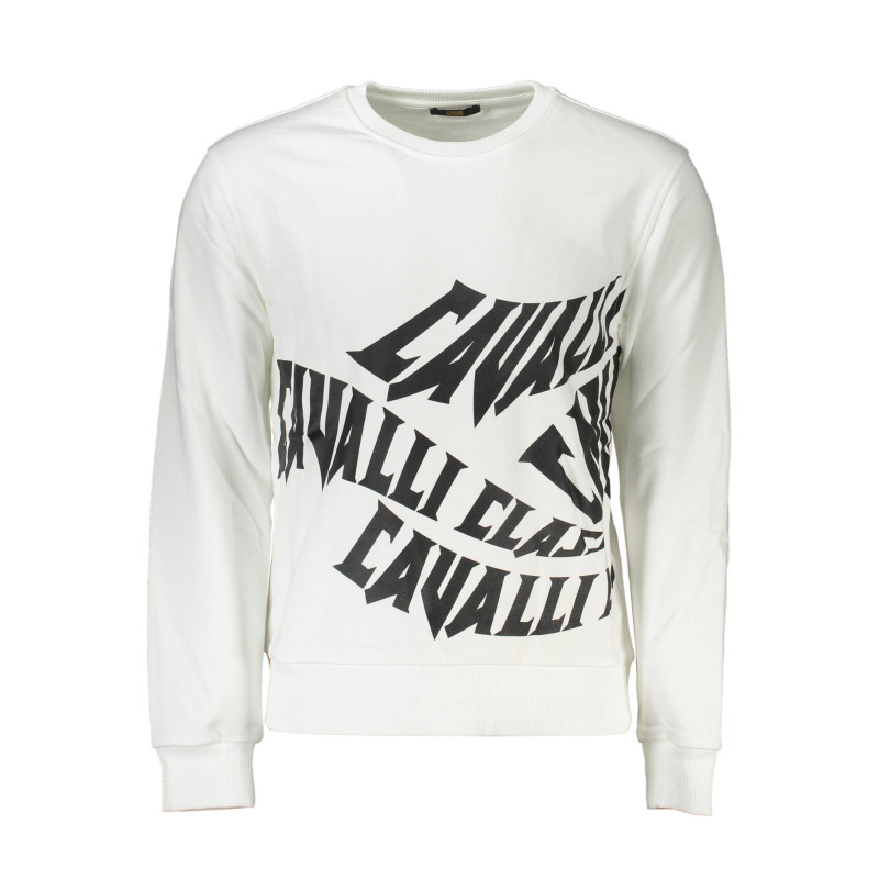 CAVALLI CLASS SWEATSHIRT WITHOUT ZIP MEN WHITE