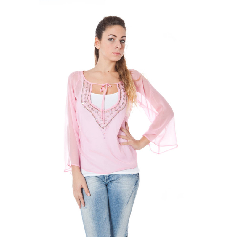 CAMISETA DE MANGA LARGA PHARD MUJER ROSA