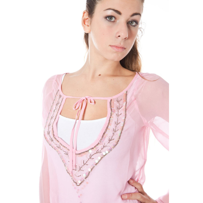 PHARD LONG SLEEVE T-SHIRT WOMEN PINK