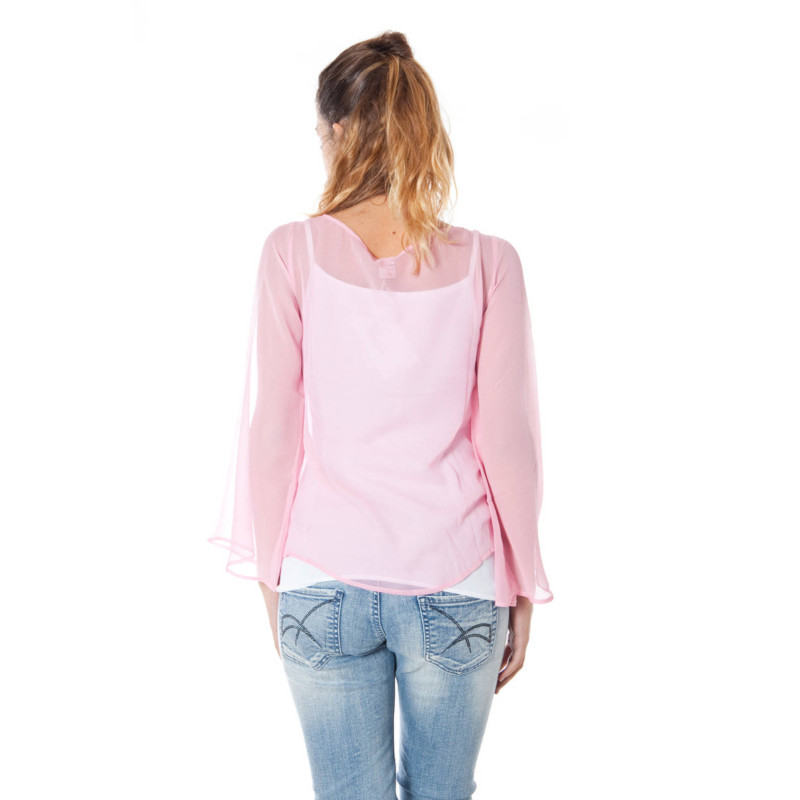 PHARD LANGARM T-SHIRT DAMEN ROSA