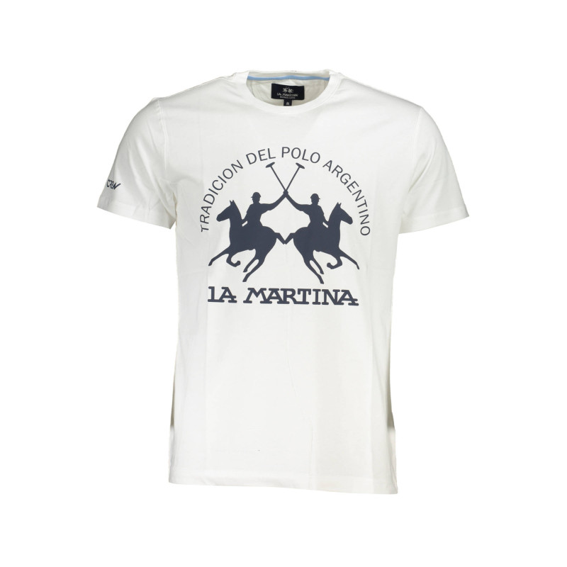 CAMISETA DE MANGA CORTA HOMBRE LA MARTINA BLANCA