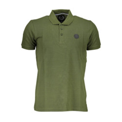 GIAN MARCO VENTURI MEN'S SHORT SLEEVE POLO GREEN