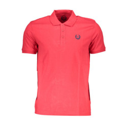 GIAN MARCO VENTURI MEN'S SHORT SLEEVE POLO SHIRT RED