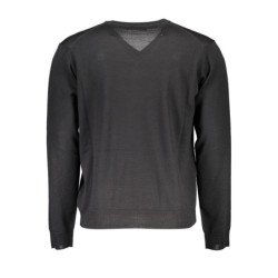 ROMEO GIGLI BLACK MEN'S SWEATER