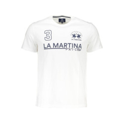 LA MARTINA MEN'S SHORT SLEEVE T-SHIRT WHITE