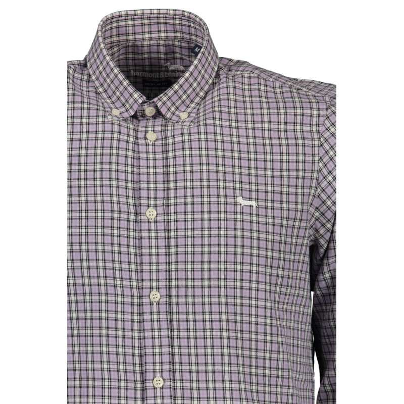 HARMONT & BLAINE CHEMISE À MANCHES LONGUES HOMME VIOLET
