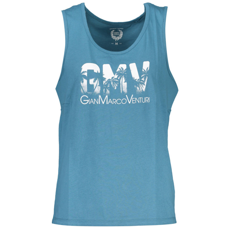 GIAN MARCO VENTURI HERREN BLAUES TANKTOP