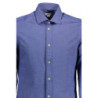 US POLO SHIRT LONG SLEEVE MEN BLUE