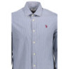 US POLO SHIRT LONG SLEEVE MEN BLUE