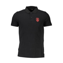 CAVALLI CLASS POLO SHORT SLEEVE MEN BLACK