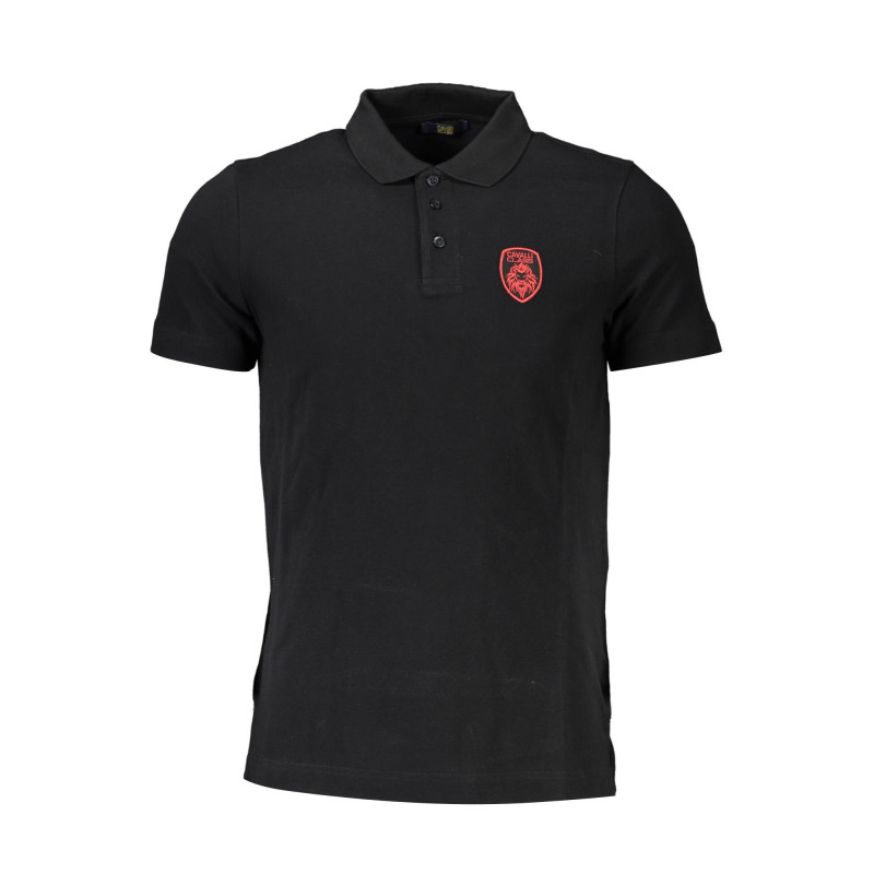CAVALLI CLASS POLO SHORT SLEEVE MEN BLACK
