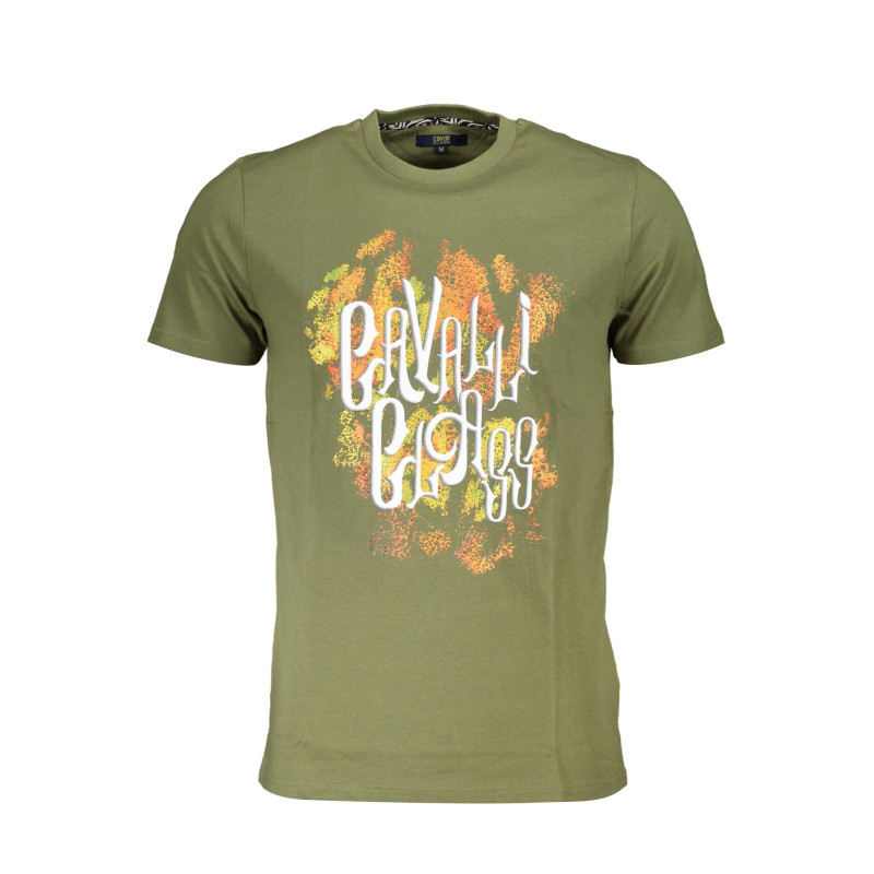 CAMISETA CAVALLI CLASS MANGA CORTA HOMBRE VERDE