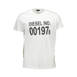 DIESEL KURZARM T-SHIRT HERREN WEISS