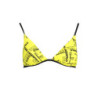 KARL LAGERFELD BEACHWEAR SWIMSUIT TOP WOMEN YELLOW