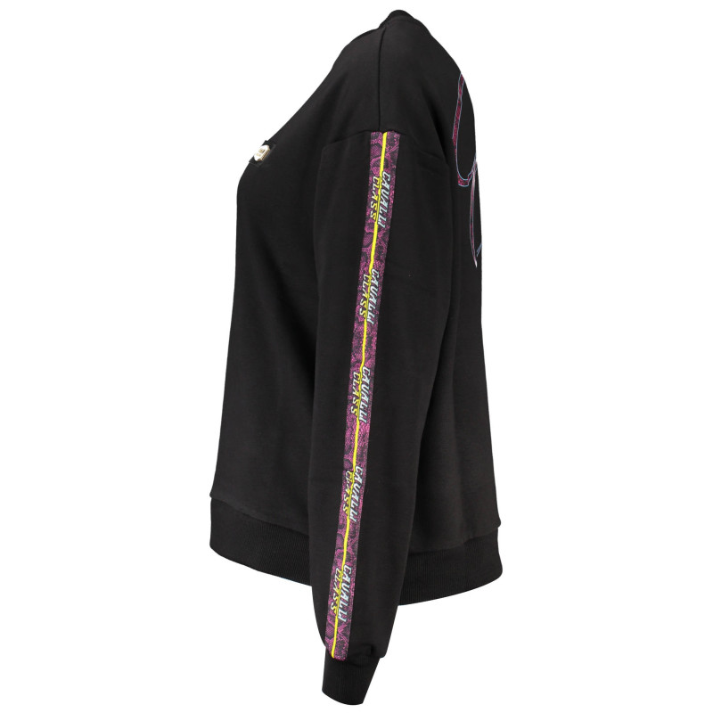 SUDADERA CAVALLI CLASS SIN CREMALLERA MUJER NEGRA